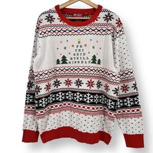 Jeffrey Epstein Didn't Kill Himself Ugly Christmas Sweater Mens Size XL